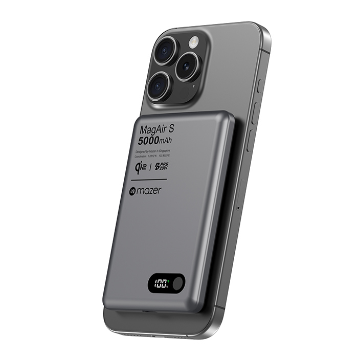 Pin sạc Mazer MagAir29 Gray 5000mAh Pin sạc Mazer MagAir29 Gray 5000mAh