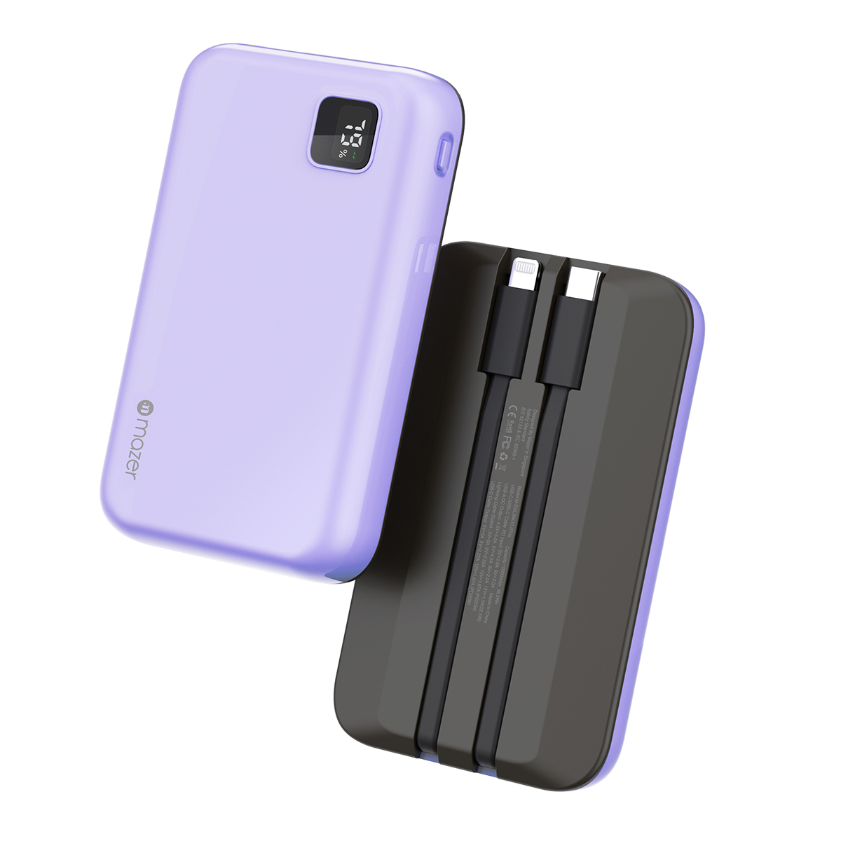 Pin sạc Mazer Trio Purple