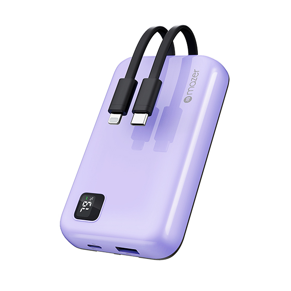 Pin sạc Mazer Trio 10.000mAh Purple Pin sạc Mazer Trio 10.000mAh Purple