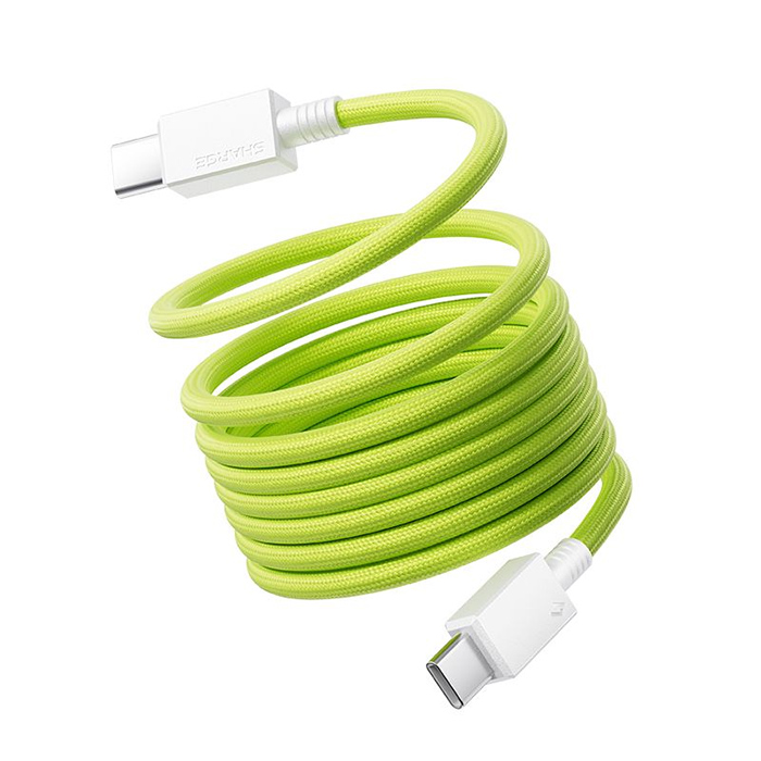Cáp sạc Sharge Magnetic Cable USB-C 240W (Green)