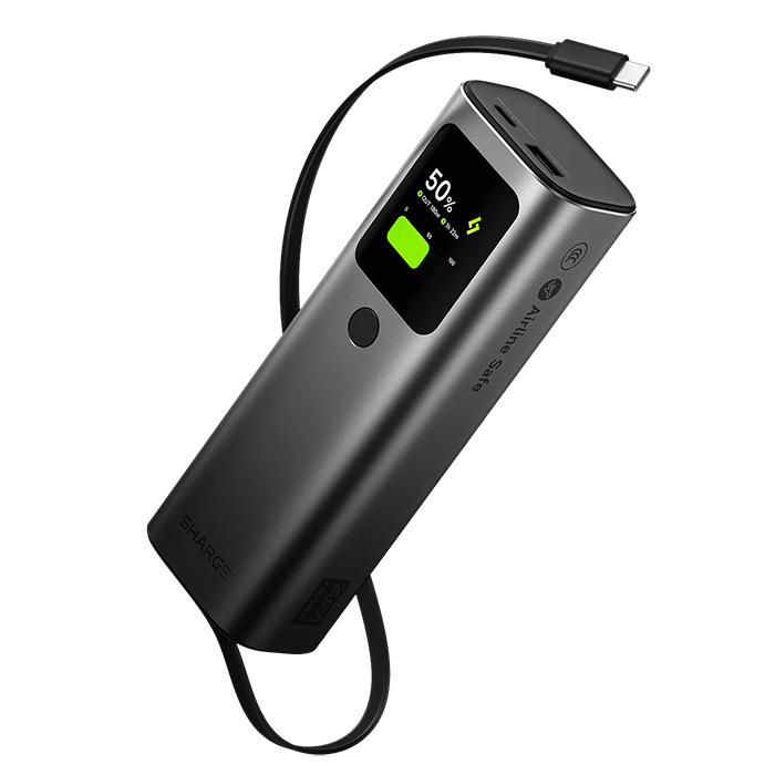 Pin sạc Sharge Retractable 165W