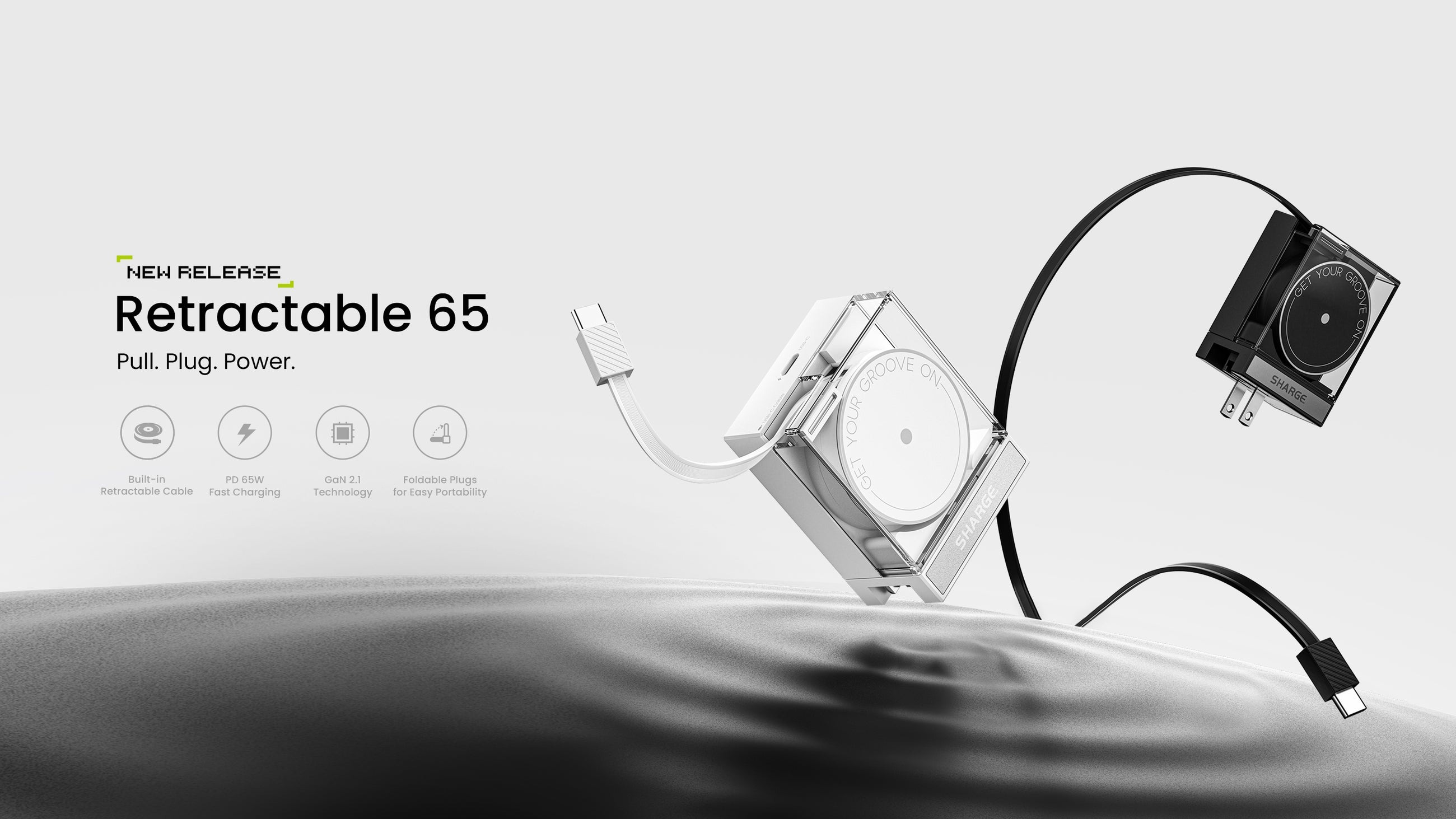 Sạc Sharge Retractable 65