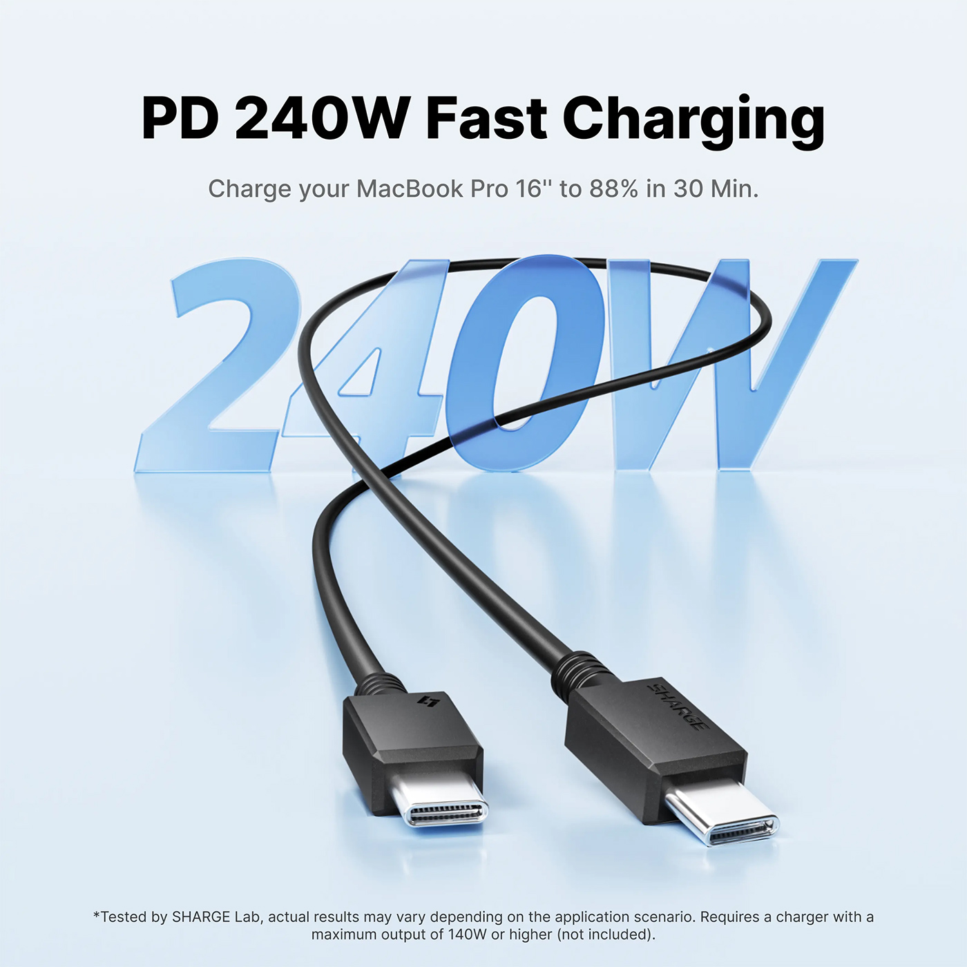 cáp sạc Sharge TPE Cable 240W