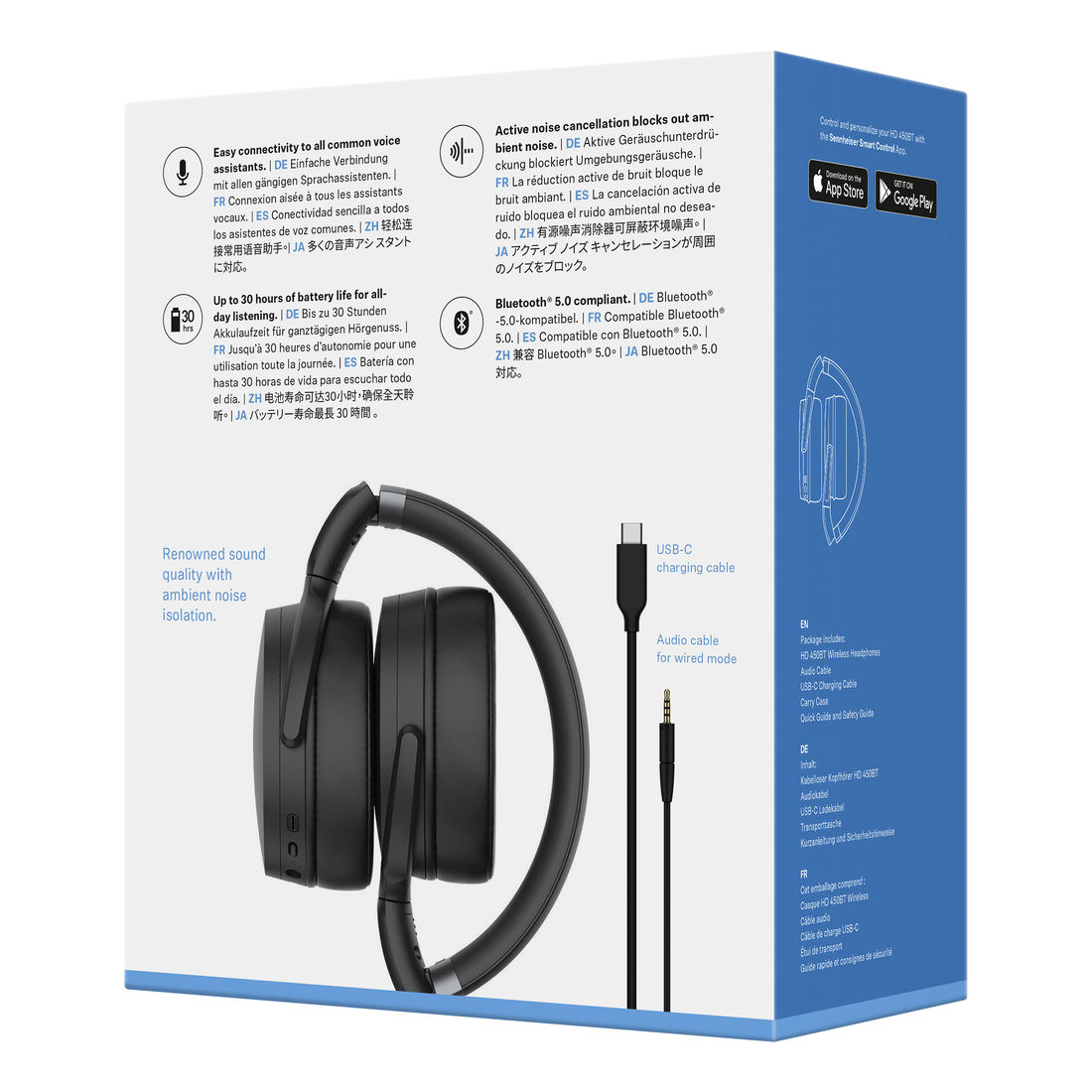 Tai nghe Sennheiser HD450BT Black