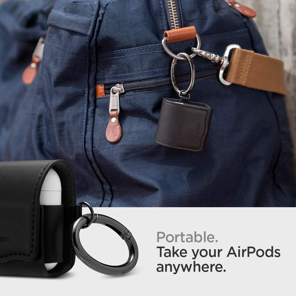 Case Airpods Spigen Leather