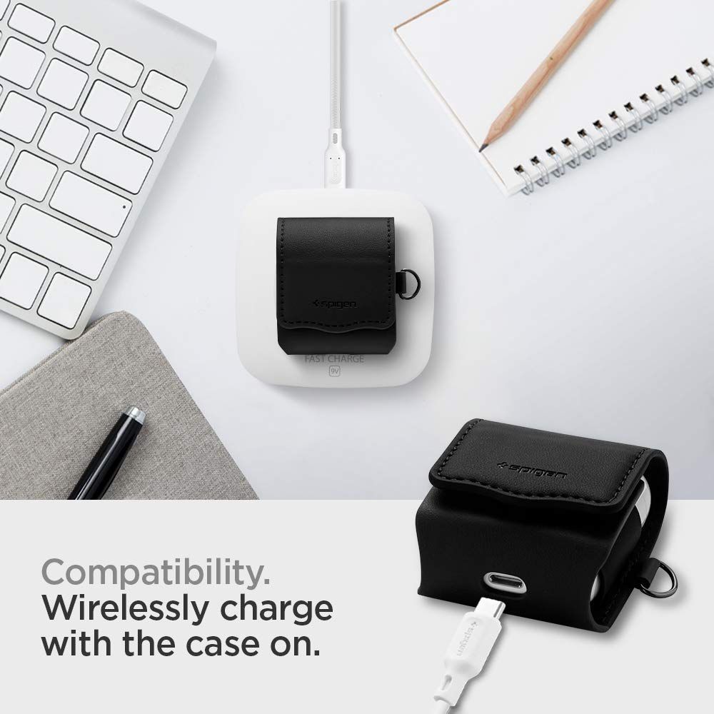 Case Airpods Spigen Leather