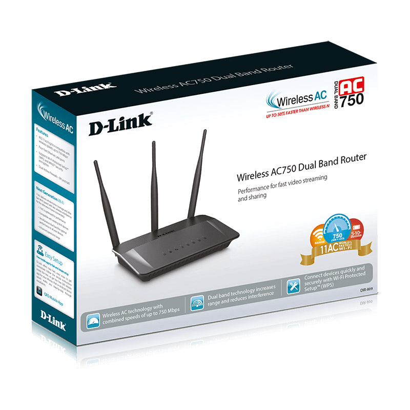 DLink AC750 Wifi Router DIR-809