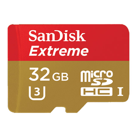 MicroSD SanDisk Extreme 32GB for Action Camera